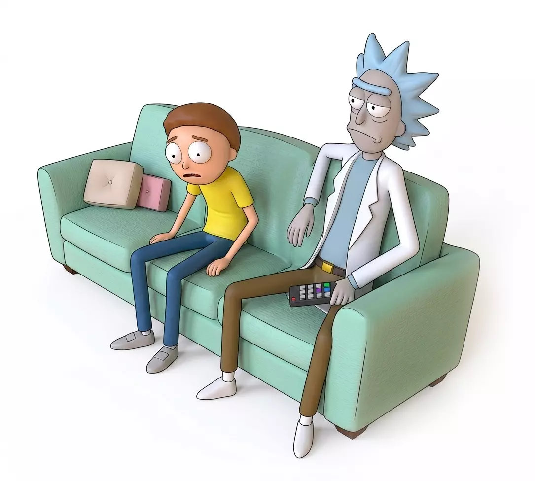 RICK AND MORTY 3D print model