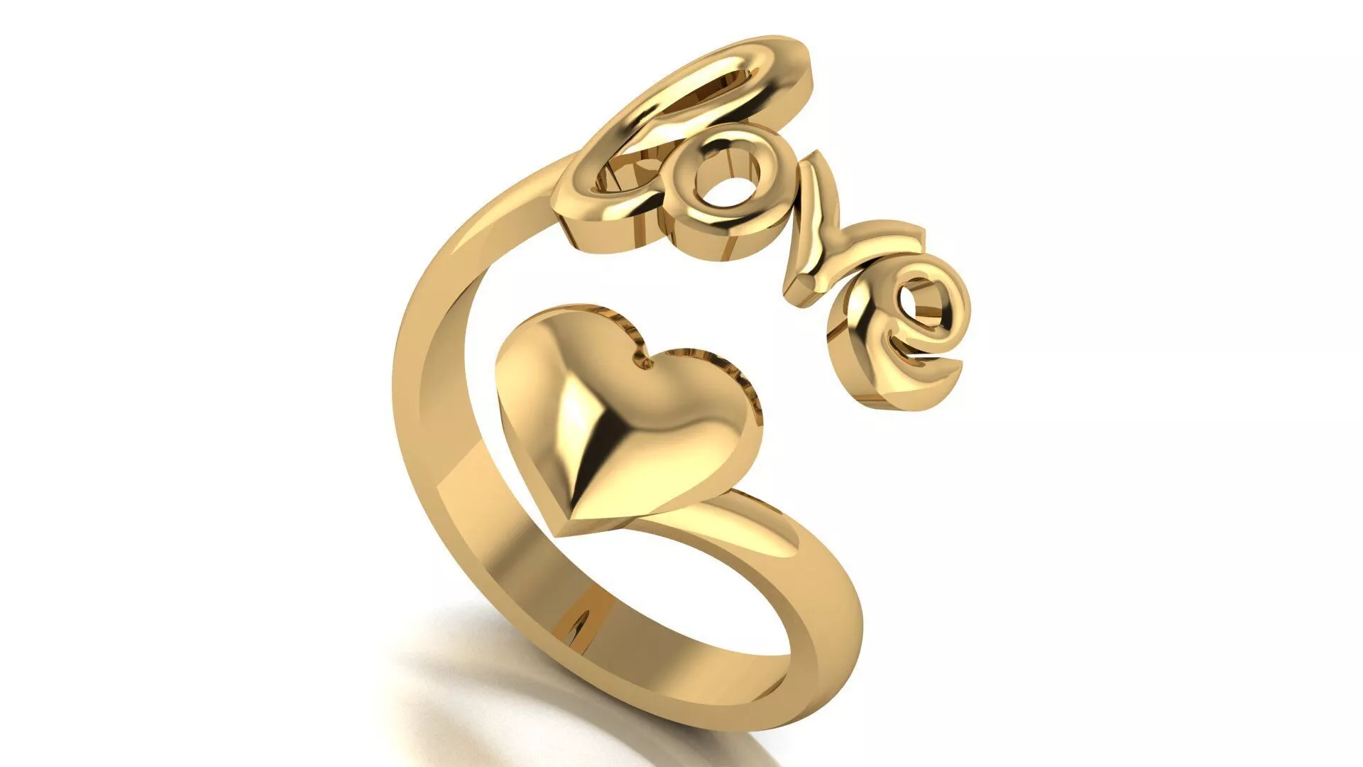 Love Heart ring STL Print Model 3D print model