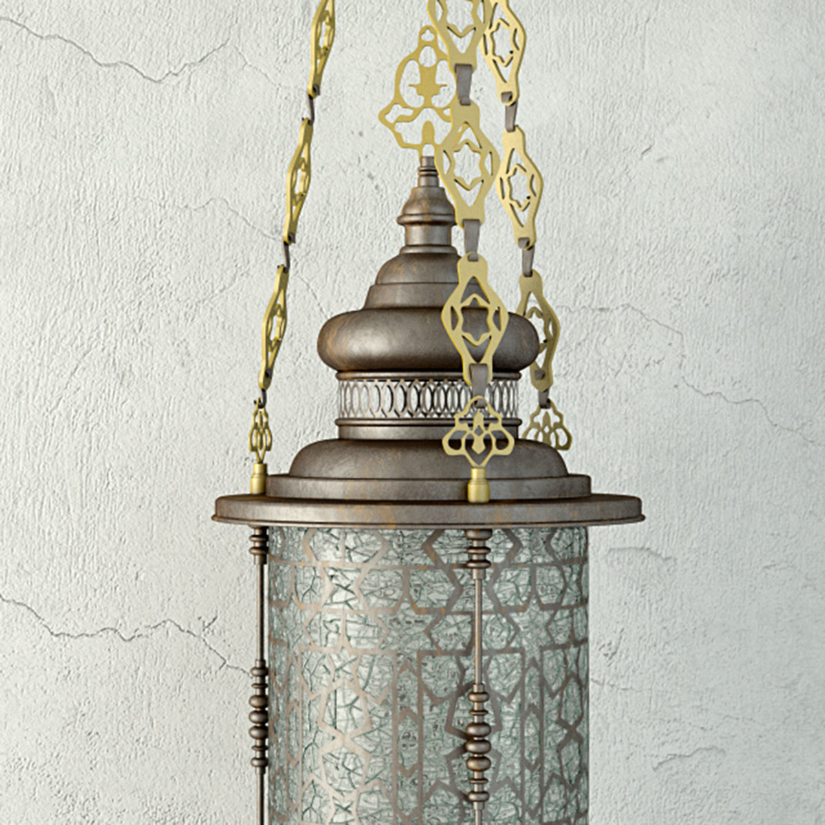 Cypress Lantern 3D model_2