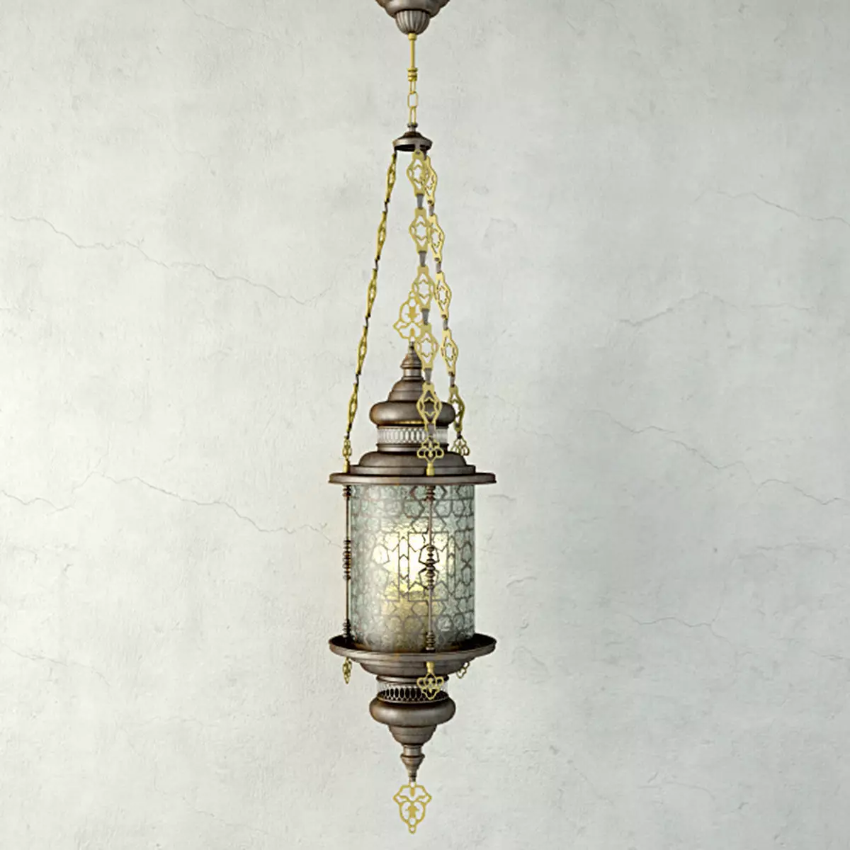 Cypress Lantern 3D model_0