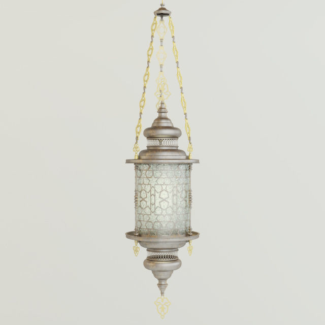 Cypress Lantern 3D model_4