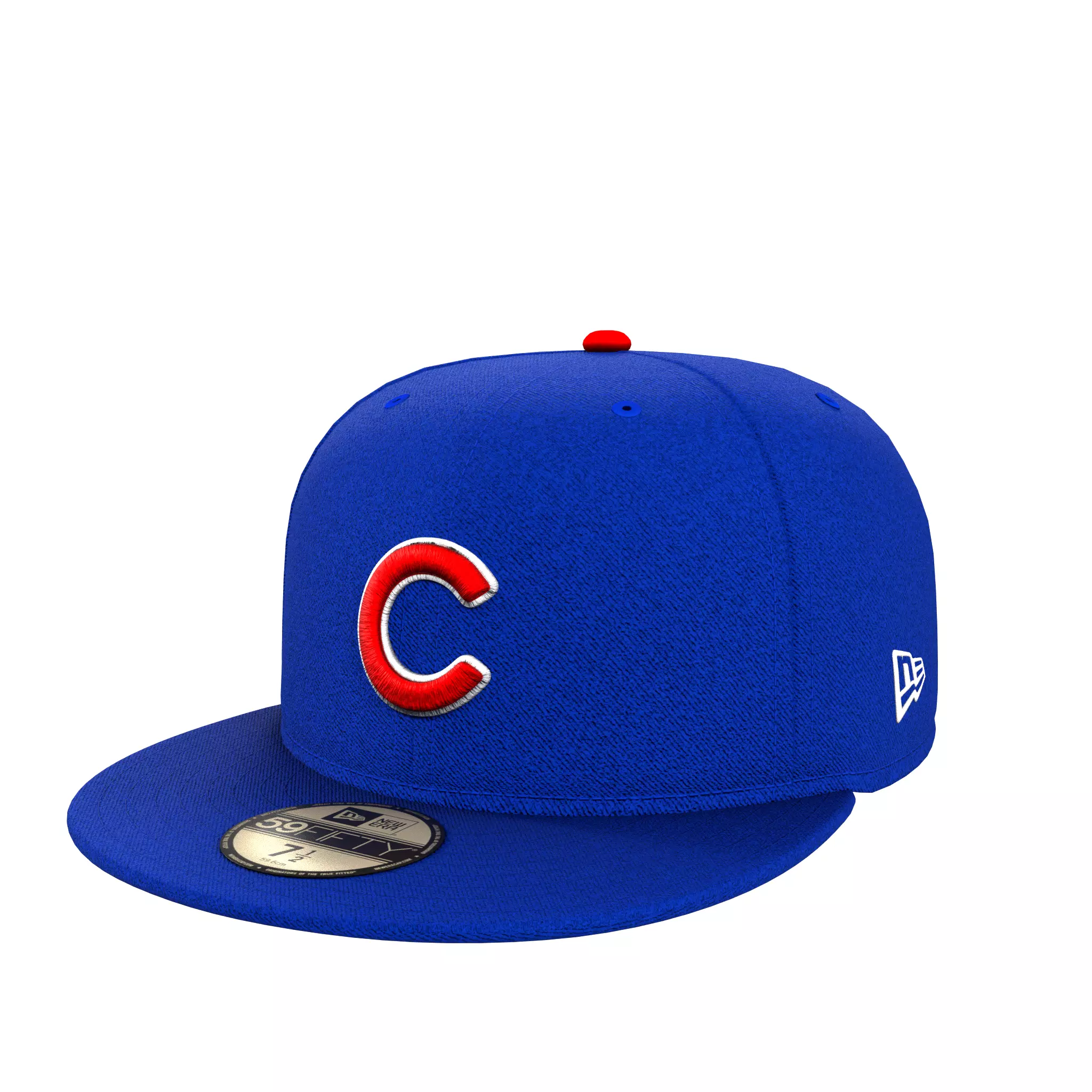 New Era 59 Fifty Chicago Cubs Baseball Cap Low-poly 3D model