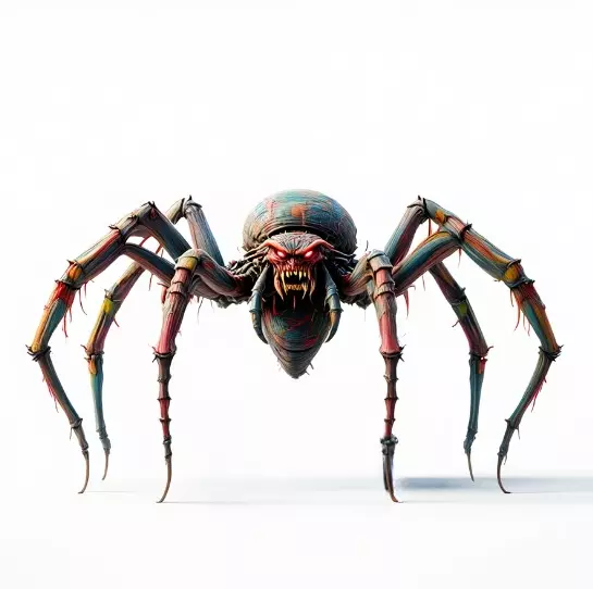 3977 Mutant Spider Color 3D Model DND STL Free 3D print model