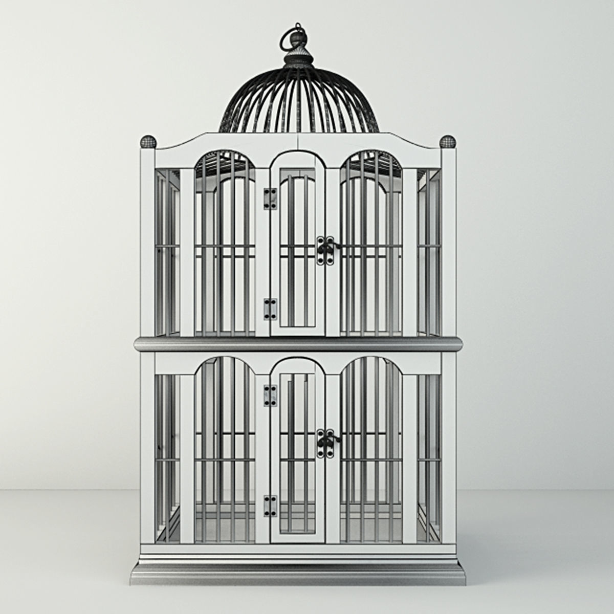 Dallon Decorative Cage by ZARA HOME 3D model_3