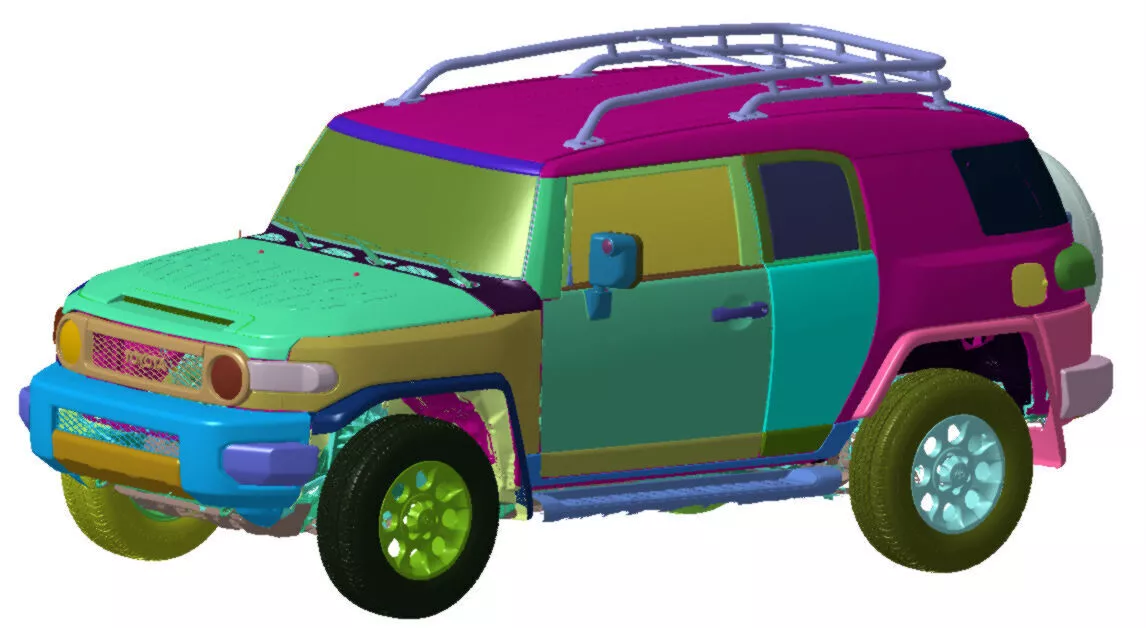Toyota FJ Cruiser 2013 Vehicle 3d scan model 3D model 3D model