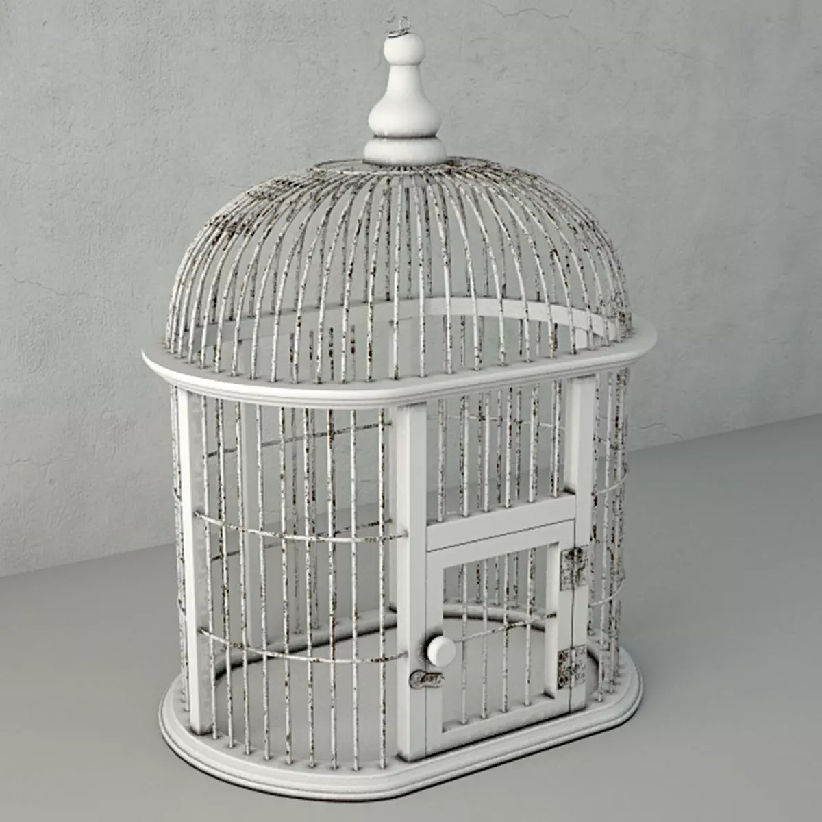 Decorative Bird Cage by ZARA HOME 3D model_0