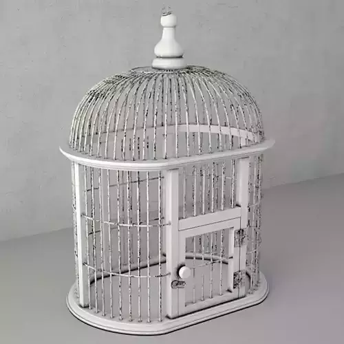 Decorative Bird Cage by ZARA HOME 3D model