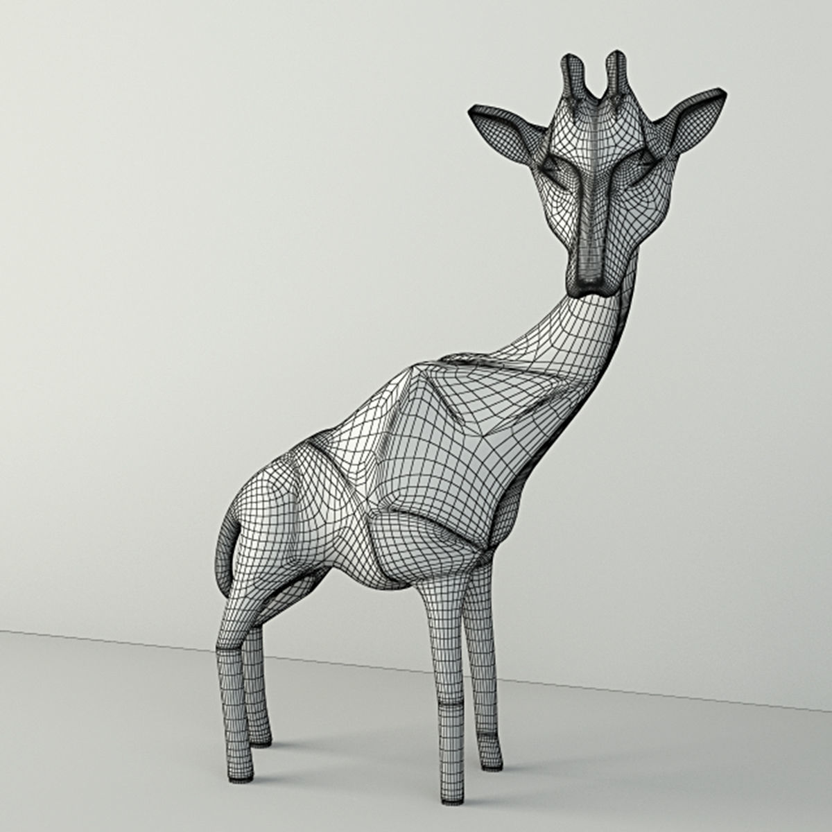Giovanni Giraffe Ornament by ZARA HOME 3D model_4