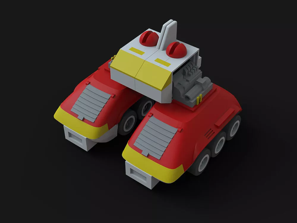 Vintage Voltes V robot Lander 3D print model