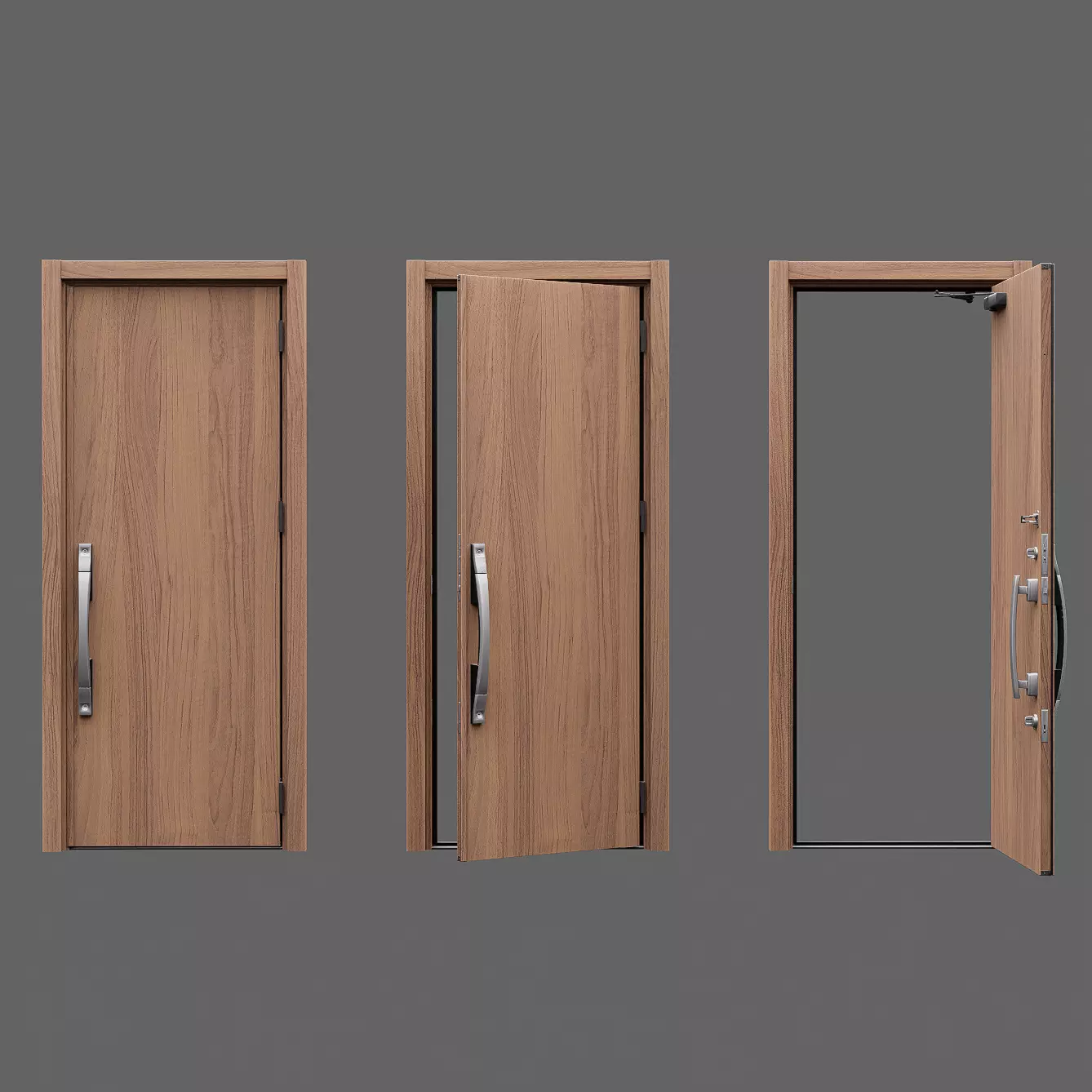 LIXIL Japanese Entrance Door Rechent M17 3D model