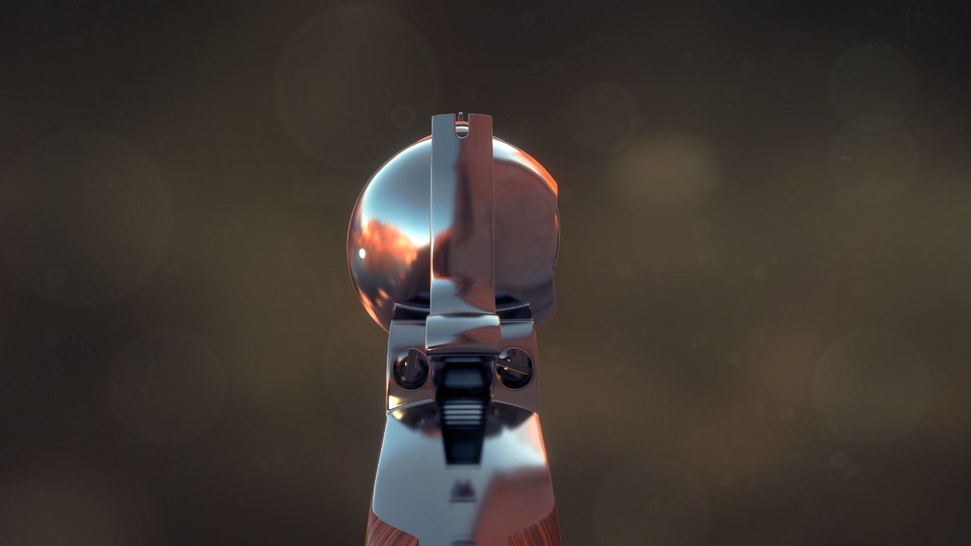 Colt Army 1860 revolver 3D model_1