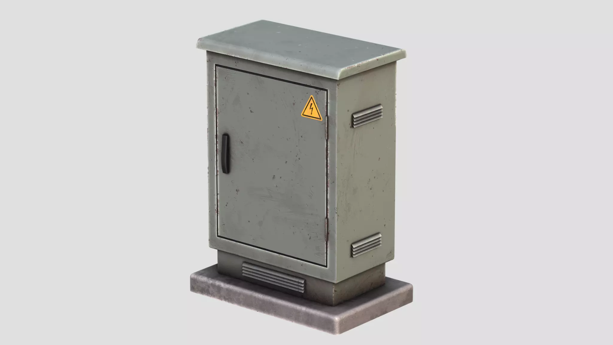 Electrical Box Street Electric Board Low-poly 3D model