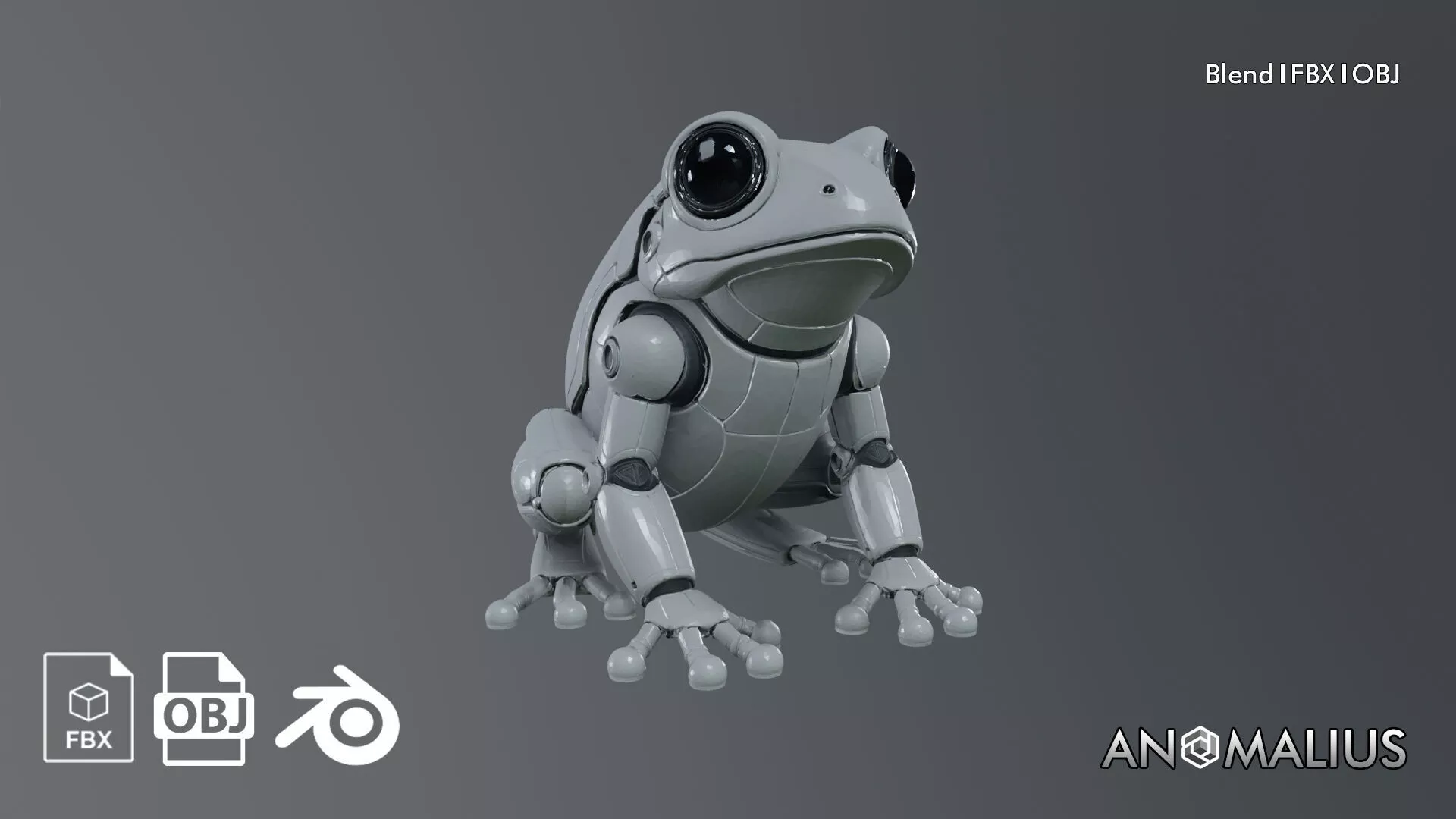 robot frog 3D model