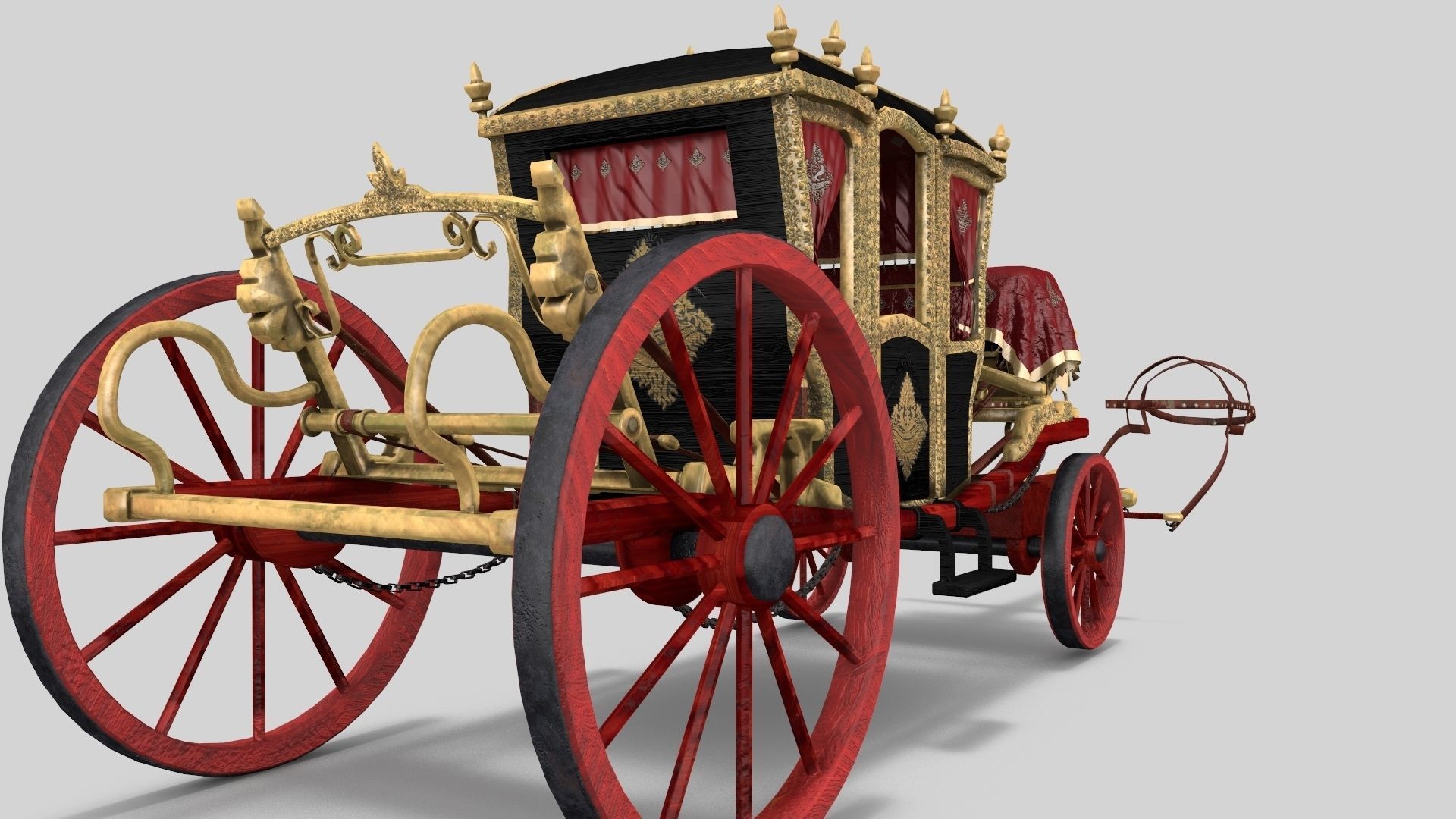 Baroque Coach 3D model_1