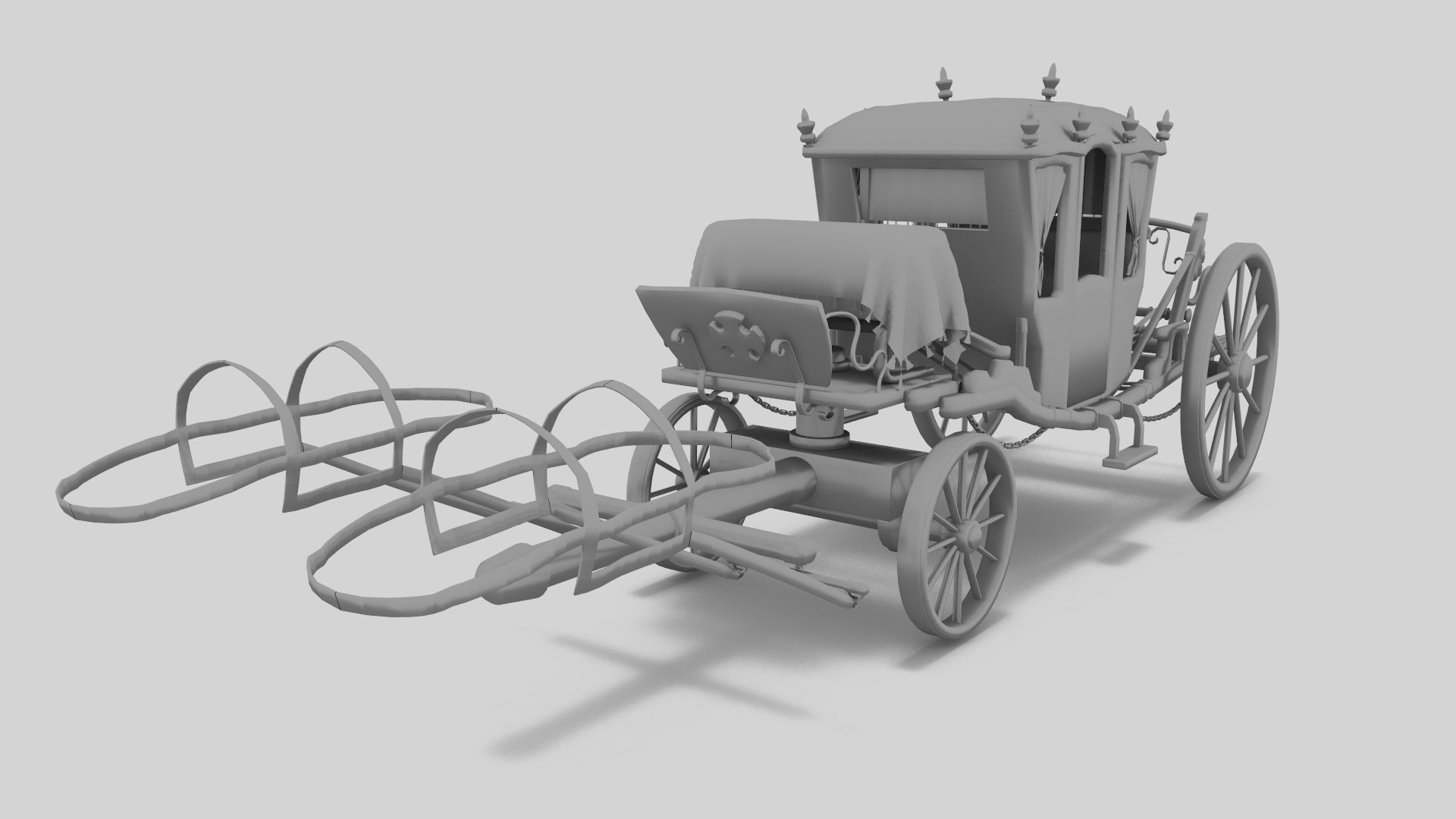 Baroque Coach 3D model_7