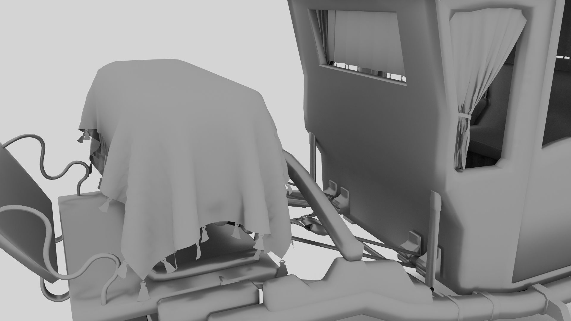 Baroque Coach 3D model_8