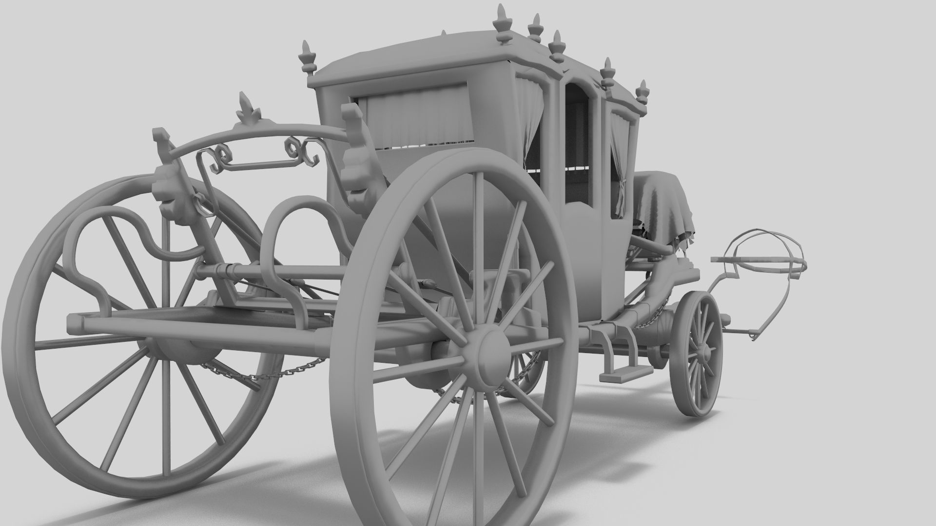 Baroque Coach 3D model_11