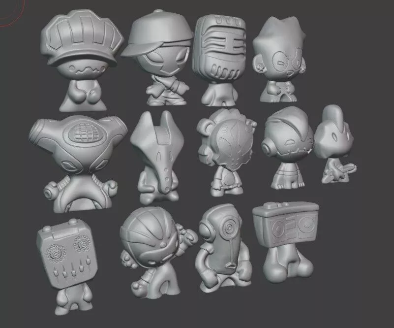 GOGOS COOL GROOVI 13 Figures 3D print model