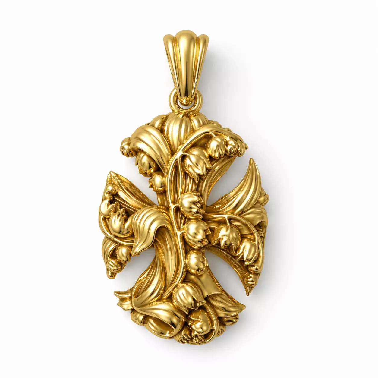 Cross pendant 3D print model