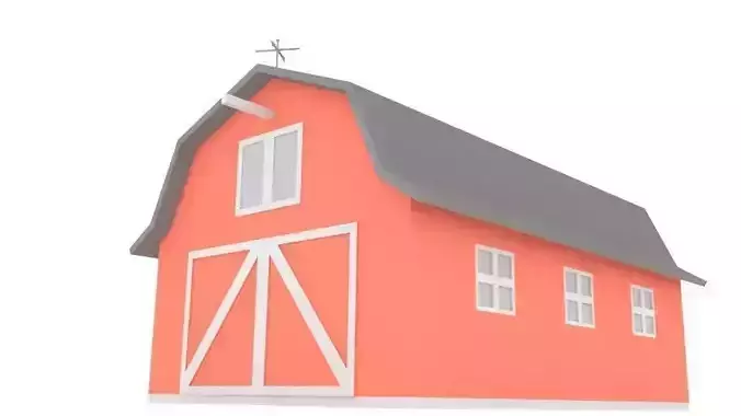 Barn LOWPOLY house