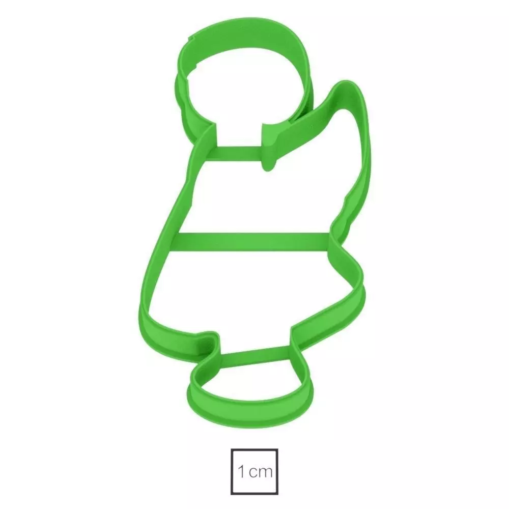 Angel girl cookie cutter for professional Free 3D print model