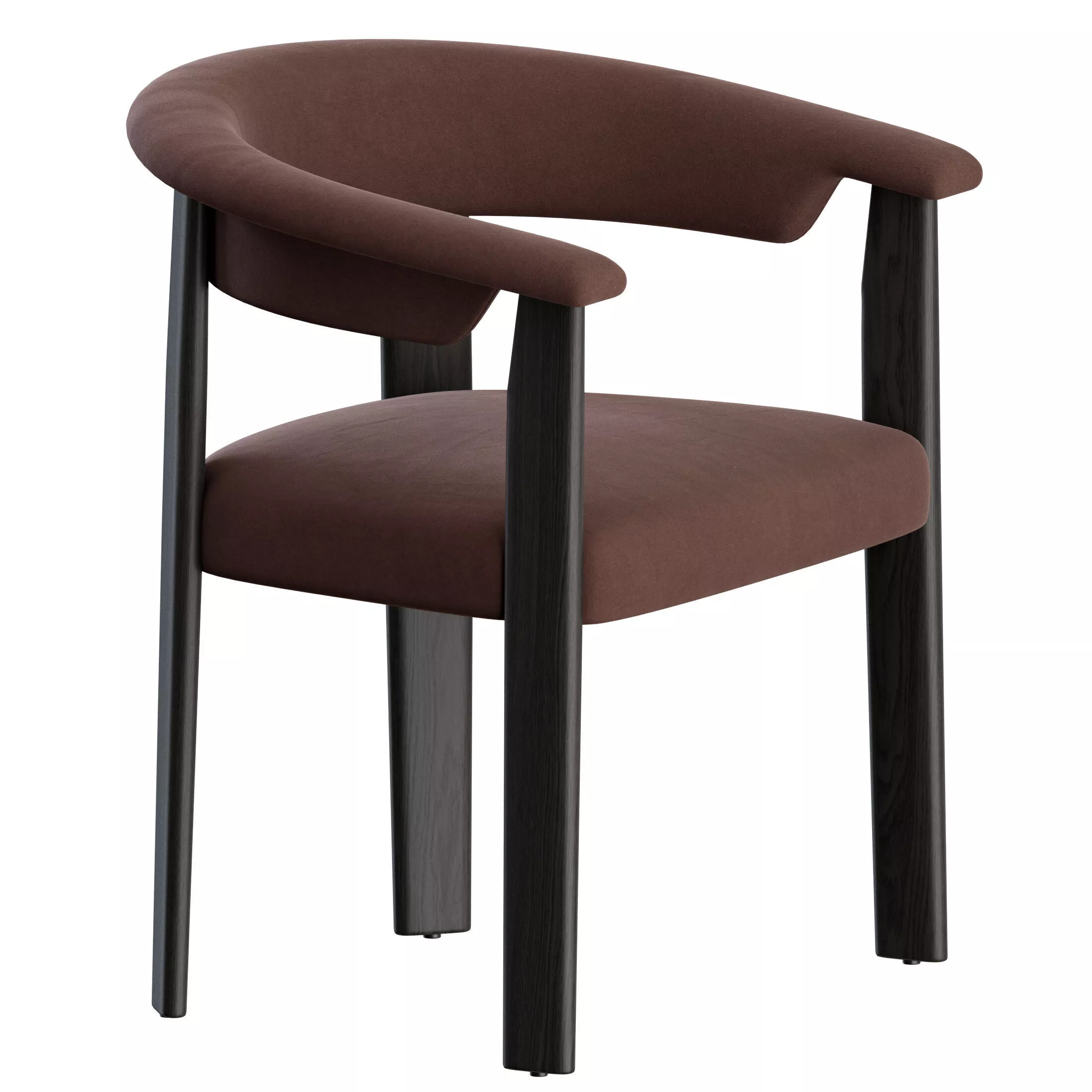 Afra Chair Upholstered by Baxter 3D model