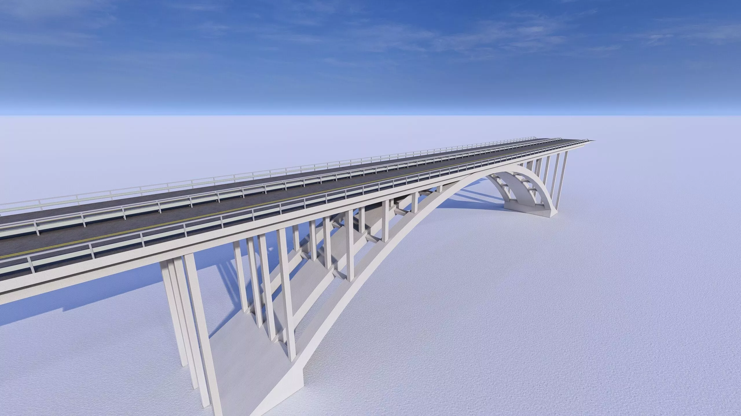Structural engineering of Metal bridge structure 3D model