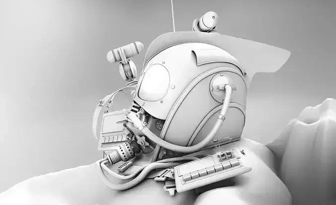 MASK Helmet and Bag 3D model