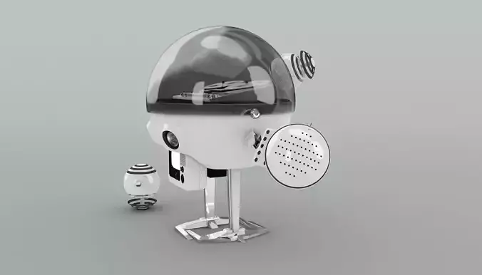 Walk Robot with XPresso 3D model