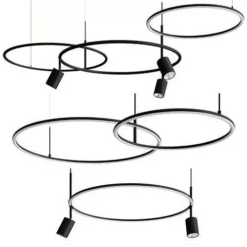 AROS pendant lamp collection By Nexia 3D model 4