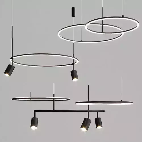 AROS pendant lamp collection By Nexia 3D model