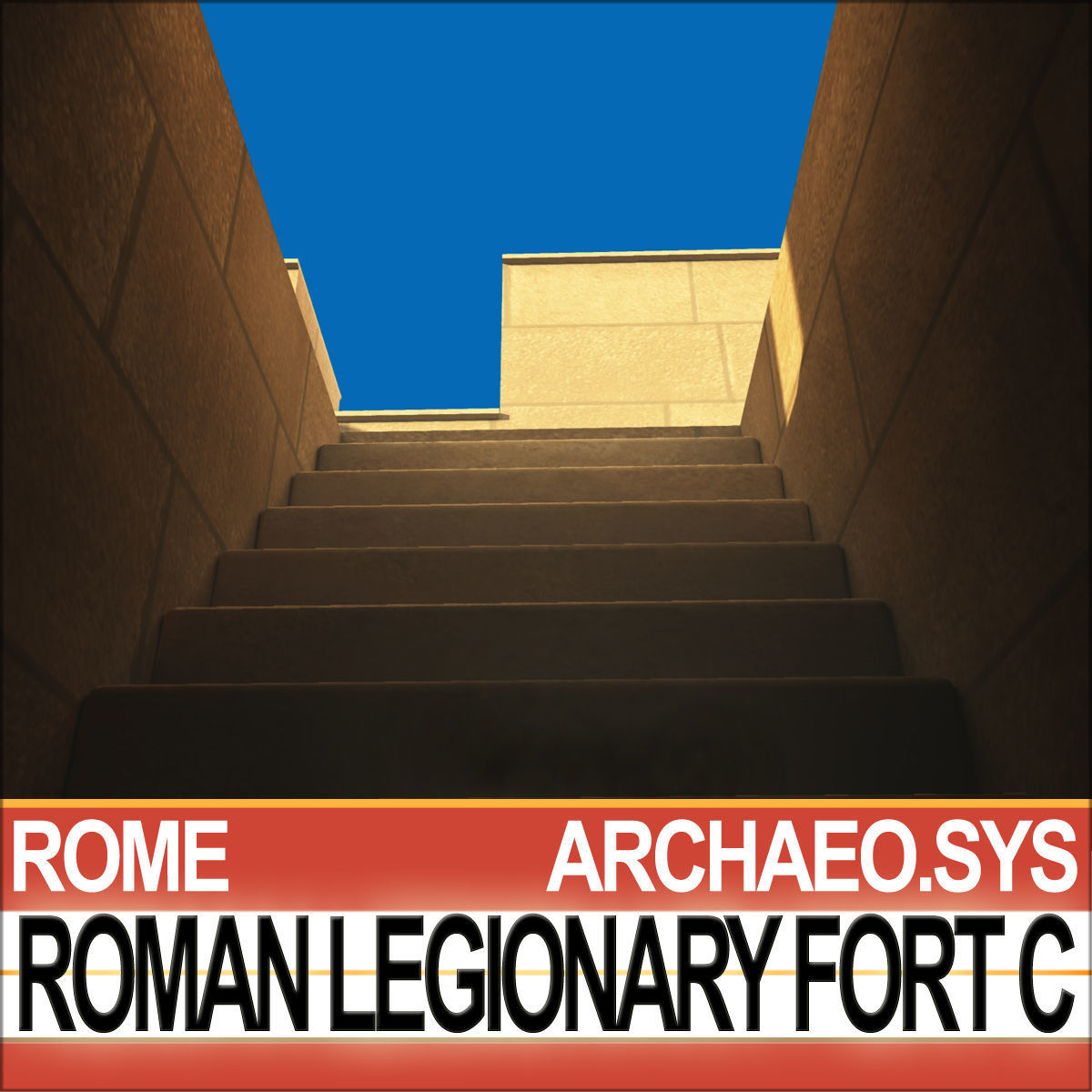 Roman Legionary Fort C 3D model_1