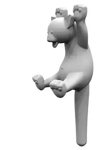 Scared Red Panda toy 3d-print 3D print model