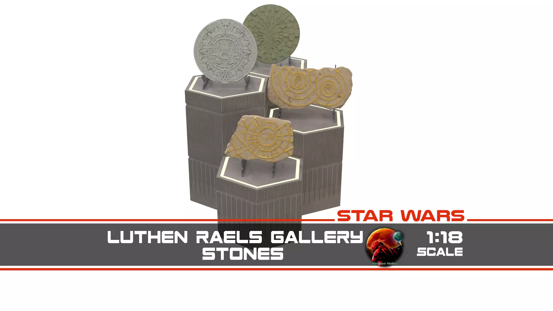 Luthen Raels gallery - Stones 1-18 scale Hasbro Kenner 3D print model