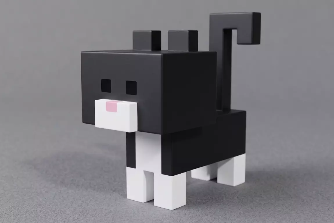 Gato Cuadrado Free 3D print model