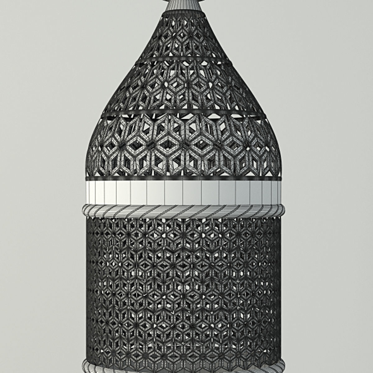 Mila Cylinder Pendant Light 3D model_3