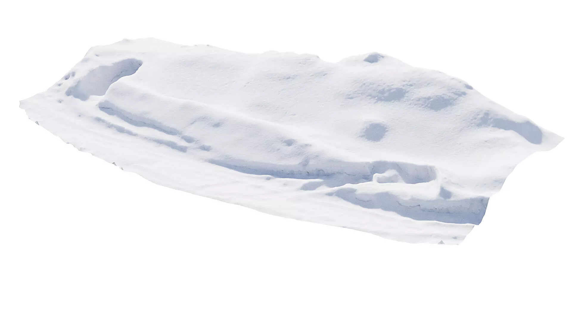 Snow in the field 3D model