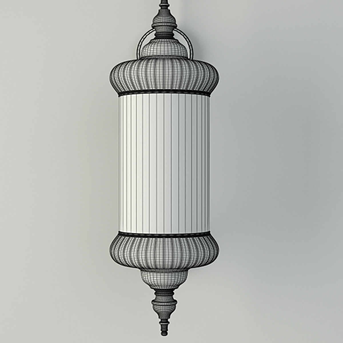 Moroccan Metal Sconce 3D model_3