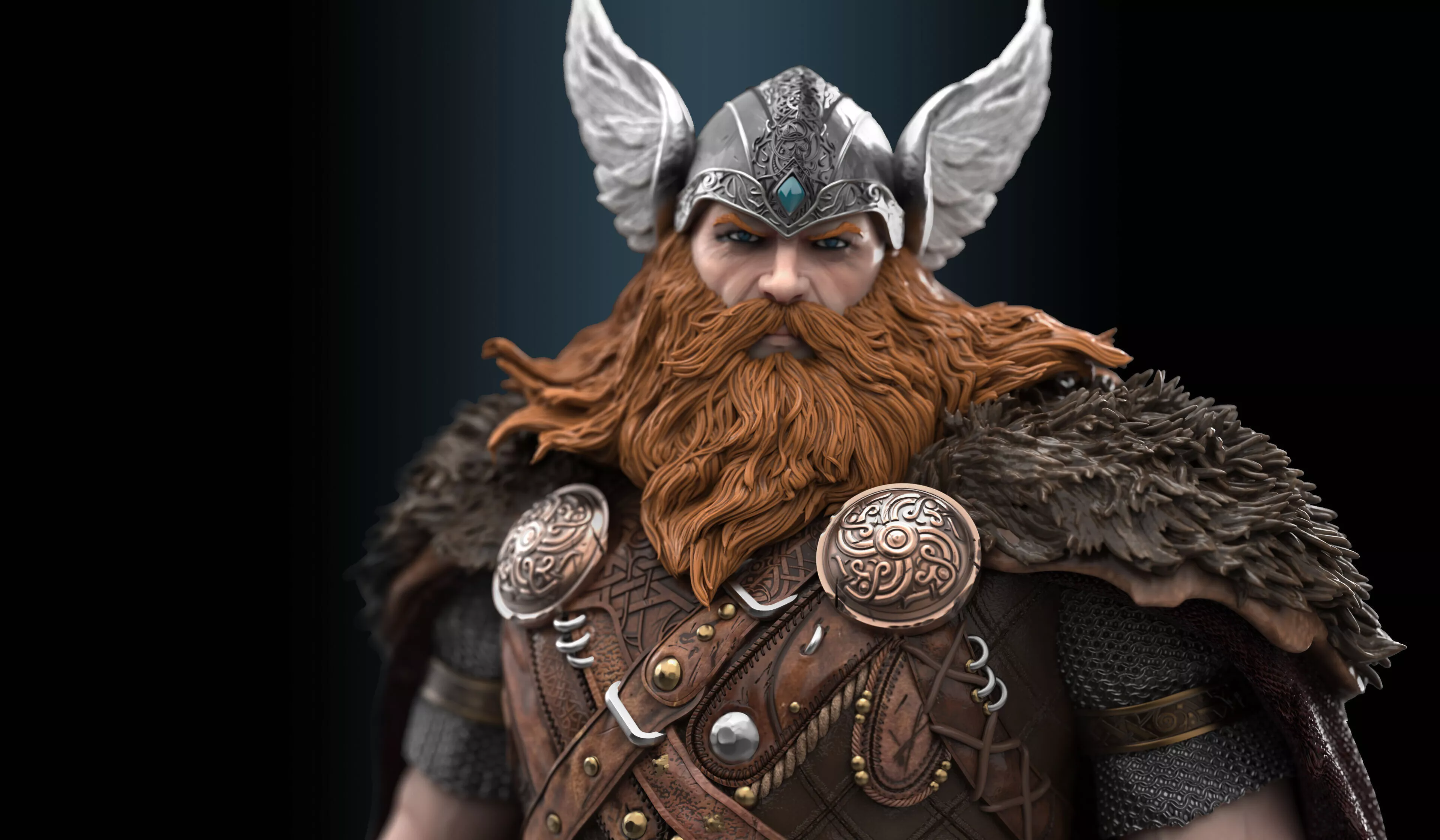 Thor - The God of Thunder Digital Statue 3D print model
