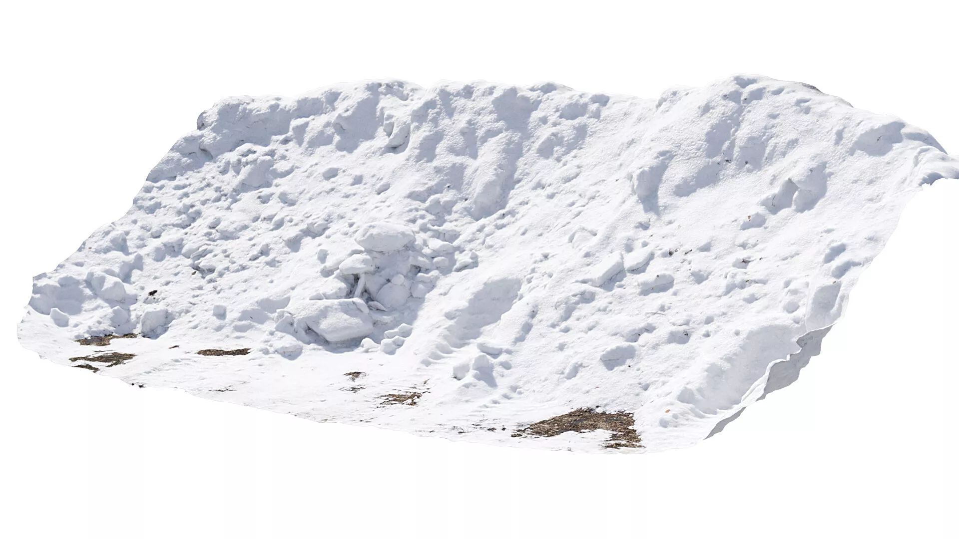 A pile of cleared snow 2 3D model