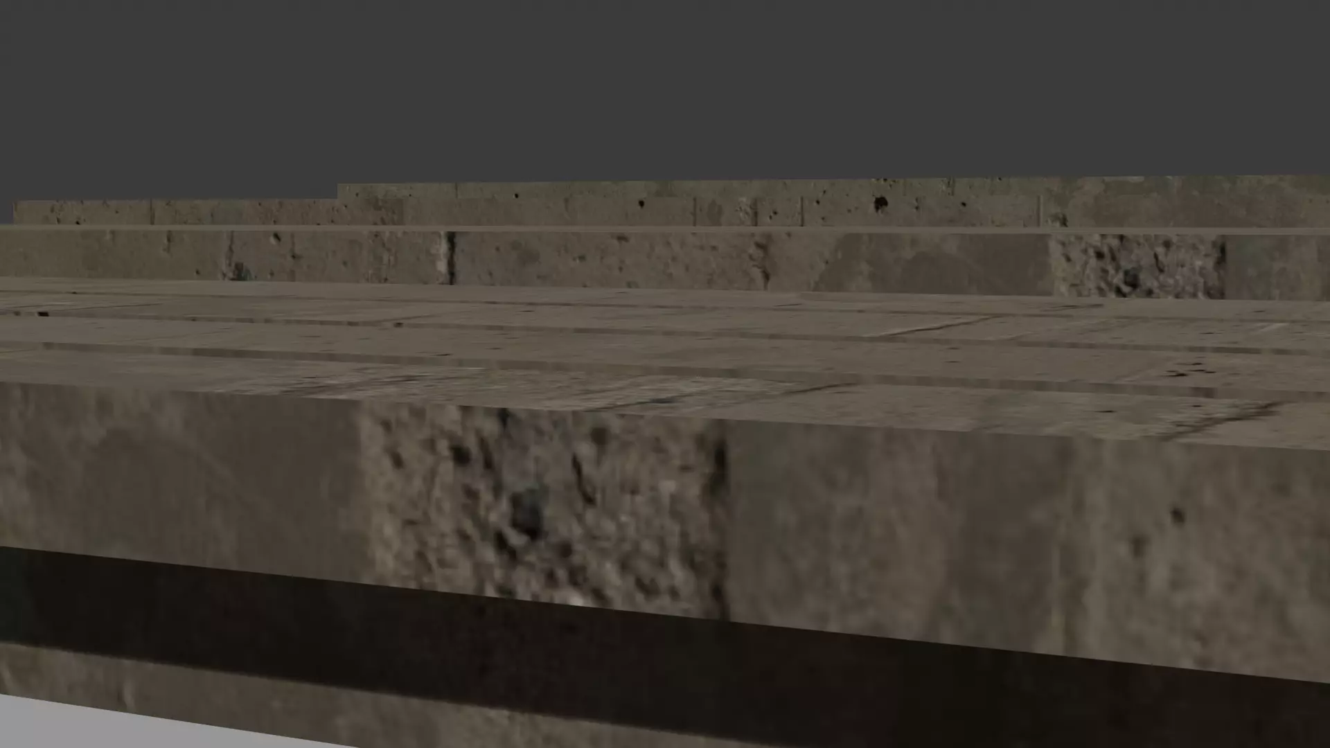 Concrete T-Beam Collection Free 3D model