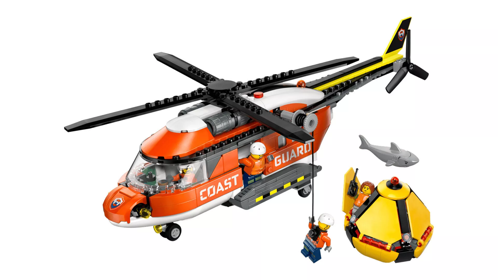 TwindBricks3D - 60503 Coast Guard Helicopter 3D print model