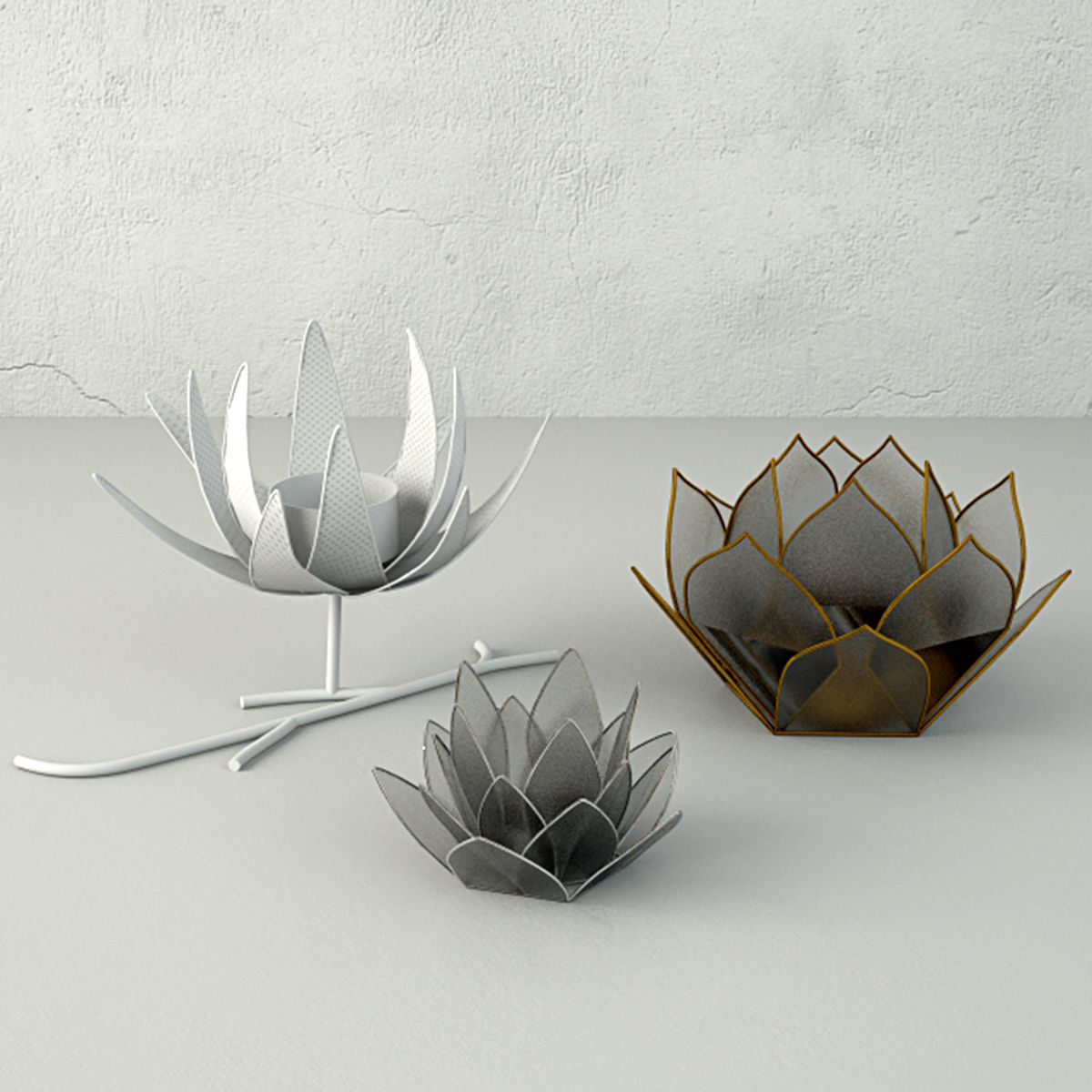 Tealight Holders by ZARA HOME 3D model_1