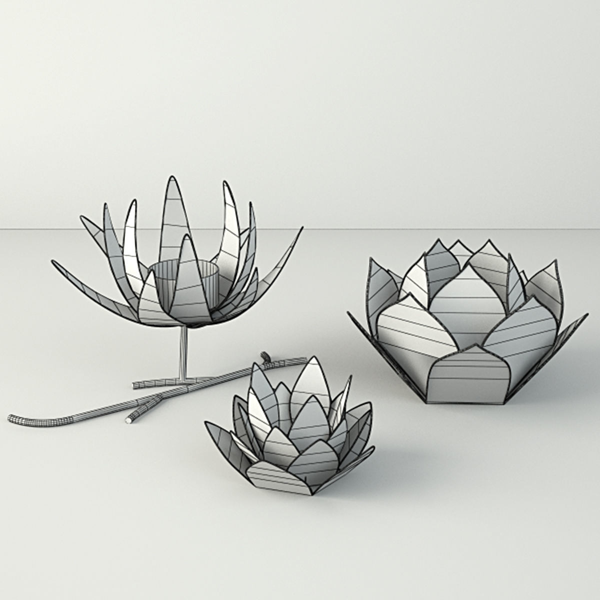 Tealight Holders by ZARA HOME 3D model_2
