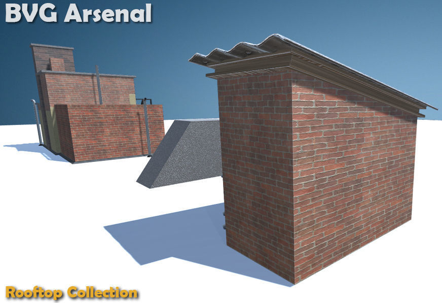 Rooftop Collection - HQ Low-poly 3D model_26