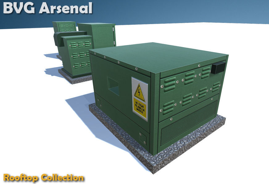 Rooftop Collection - HQ Low-poly 3D model_50