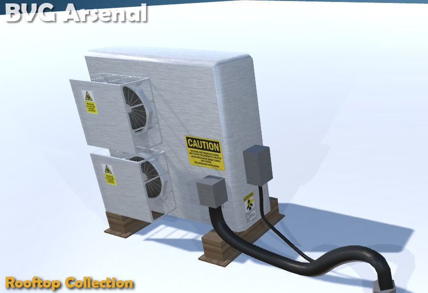 Rooftop Collection - HQ Low-poly 3D model_62