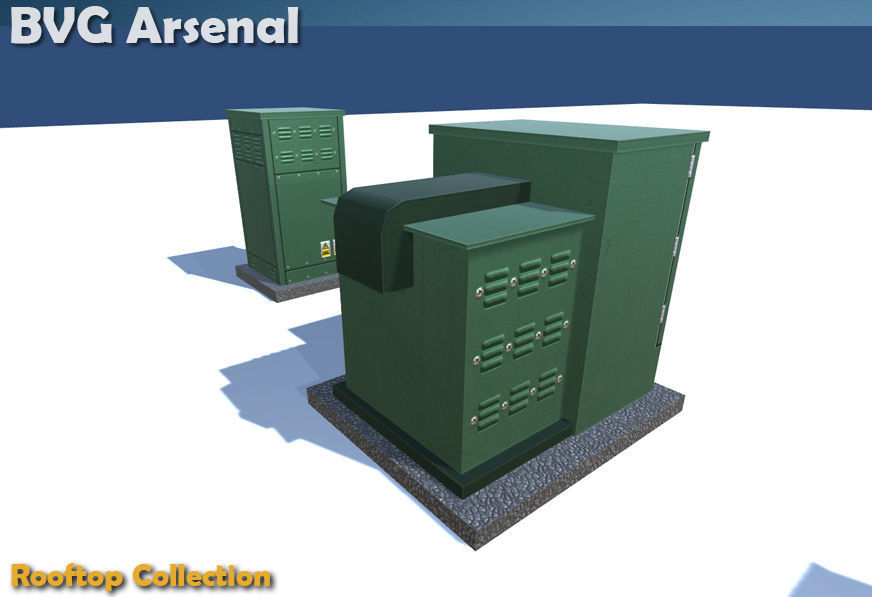 Rooftop Collection - HQ Low-poly 3D model_13