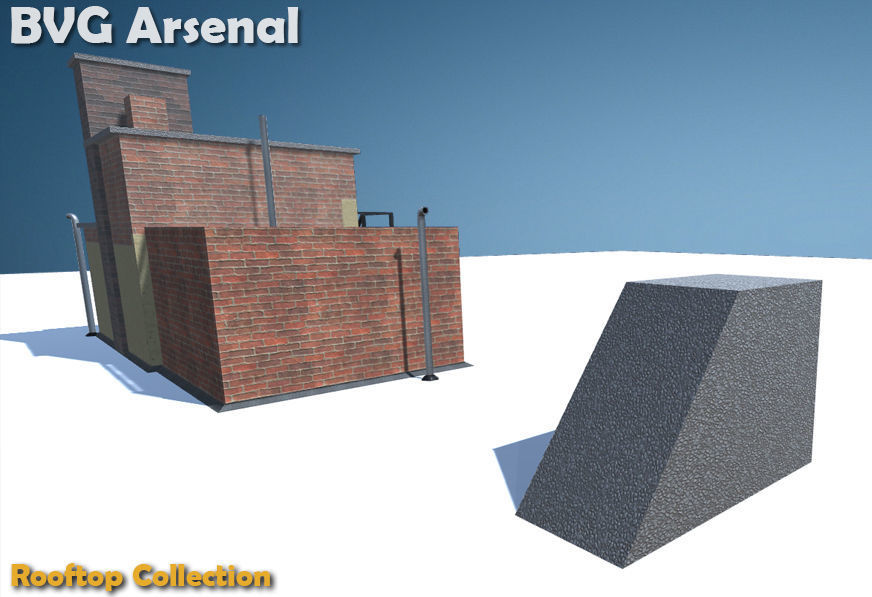 Rooftop Collection - HQ Low-poly 3D model_17