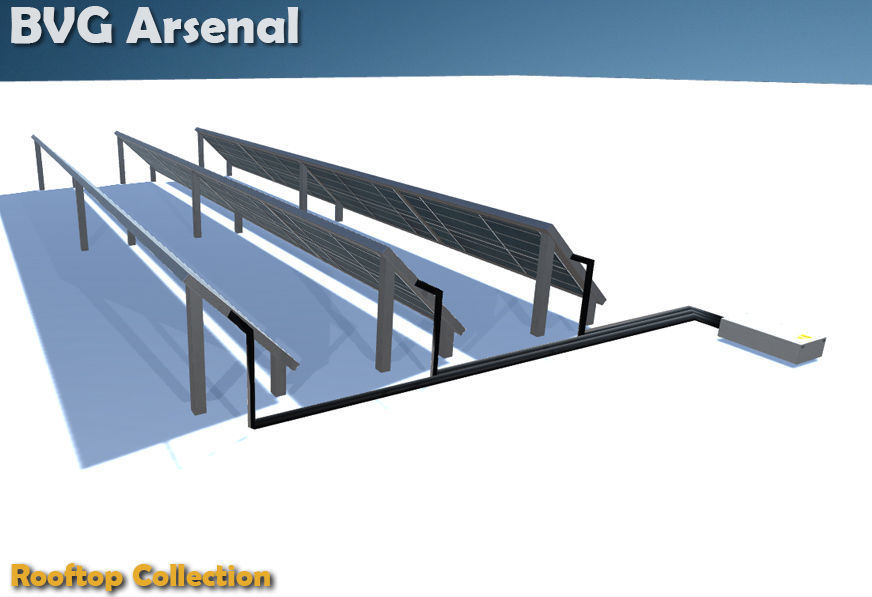 Rooftop Collection - HQ Low-poly 3D model_54